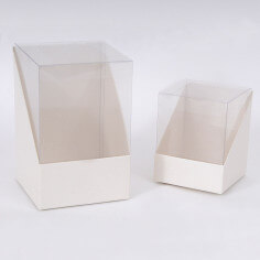 scatola trasparente con base in cartoncino – bombonierecongusto
